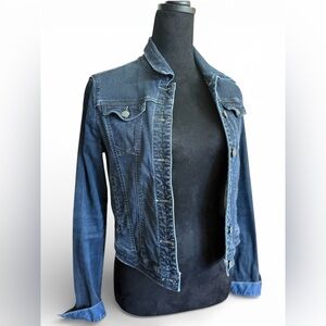 Hidden Jeans Grey Black Denim Jacket Size Small | Classic Jean Jacket